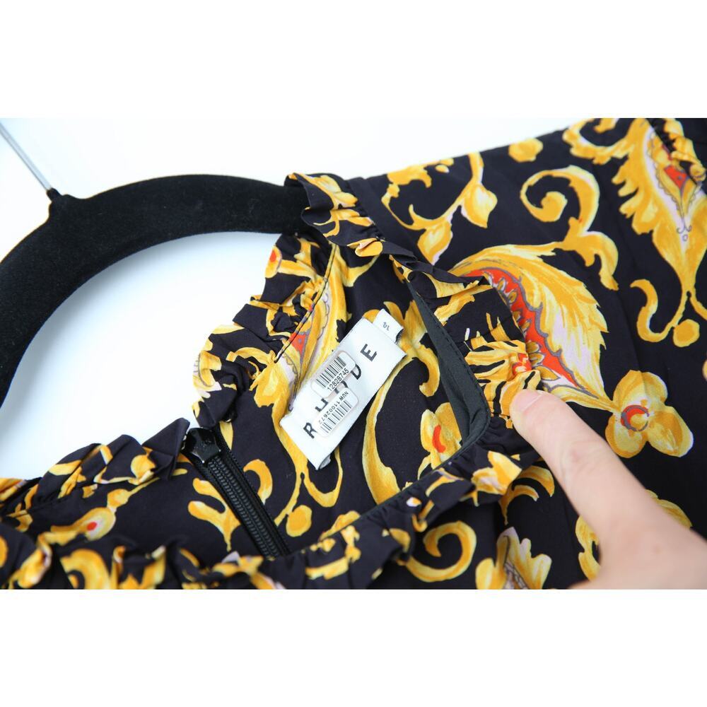 RHODE Felix Yellow Floral Dress Size 14 - Picture 8 of 10